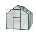 Serre de jardin Venus 6,2m² en alu émeraude et polycarbonate 4mm - Vitavia