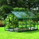 Serre de jardin en alu vert et verre 3mm - Venus 6200 - Vitavia