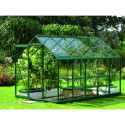 Serre de jardin en alu vert et verre 3mm - Venus 6200 - Vitavia