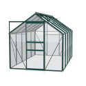 Serre de jardin en alu vert et verre 3mm - Venus 6200 - Vitavia