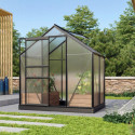 Serre de jardin en alu noir polycarbonate 6mm - Venus 2500 - Vitavia