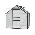 Serre de jardin en alu noir polycarbonate 6mm - Venus 2500 - Vitavia