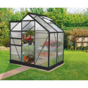 Serre de jardin en alu noir polycarbonate 6mm - Venus 2500 - Vitavia