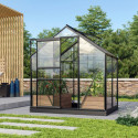 Serre de jardin en alu noir et verre 3mm - Venus 2500 - Vitavia