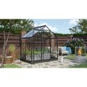 Serre de jardin en alu noir et verre 3mm - Venus 2500 - Vitavia