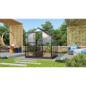 Serre de jardin en alu noir et verre 3mm - Venus 3800 - Vitavia