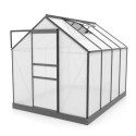 Serre de jardin en alu noir et polycarbonate 6mm - Venus 5000 - Vitavia