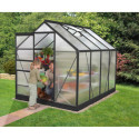 Serre de jardin en alu noir et polycarbonate 6mm - Venus 5000 - Vitavia