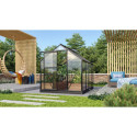 Serre de jardin en alu noir et verre de 3mm - Venus 5000 - Vitavia