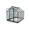 Serre de jardin en alu noir et verre de 3mm - Venus 5000 - Vitavia