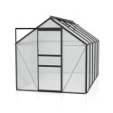 Serre de jardin en alu noir polycarbonate 4mm - Venus 6200 - Vitavia