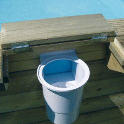 Skimmer Ubbink avec large ouverture d'aspiration et buse de refoulement
