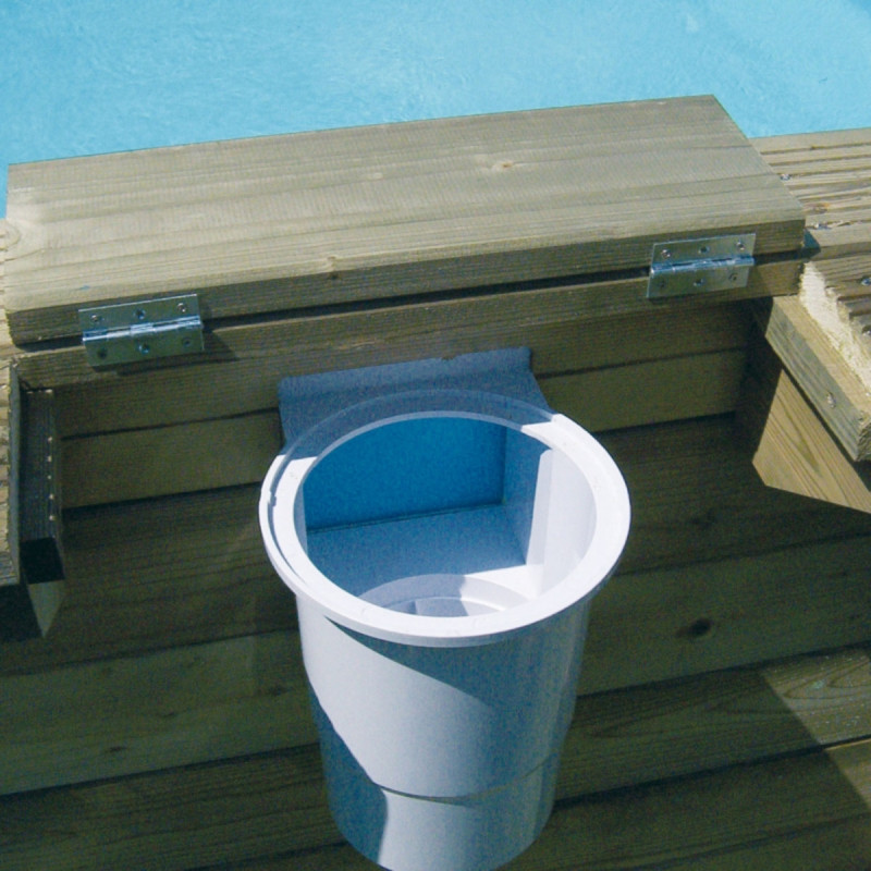 Skimmer Ubbink avec large ouverture d'aspiration et buse de refoulement