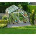Serre de jardin S210H Prestige Grow 28,16m² en aluminium anodisé et verre trempé – ACD