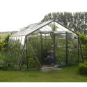 Serre de jardin S210H Prestige Grow 28,16m² en aluminium anodisé et verre trempé – ACD