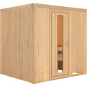 Sauna traditionnel SODIN 3 à 4 places 68mm sans couronne - avec porte à économie d'énergie KARIBU