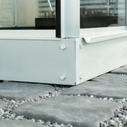 Embase pour les serres de jardin 6,2m² - en acier galvanisé - Vitavia