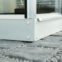 Embase acier galvanisé pour serre de jardin 2,5m² Vitavia - Aluminium