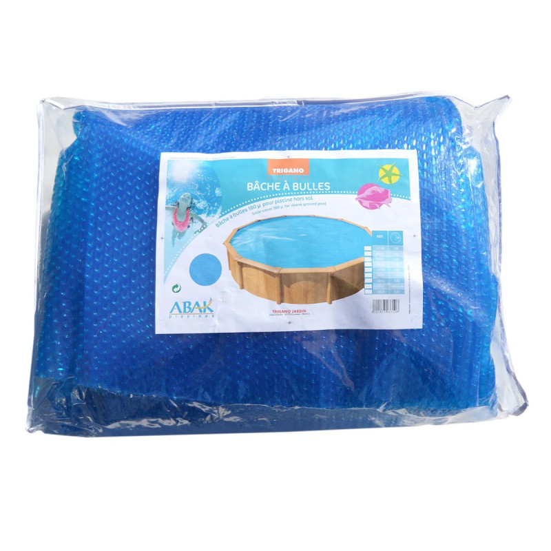 Bâche à bulles en polyéthylène pour piscine ovale 490x370cm - Trigano