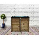 Coffre de jardin en bois Trocadero 600L