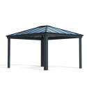 Tonnelle Dallas 4300 en aluminium et polycarbonate isolant avec éclairage – Palram	