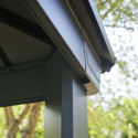 Tonnelle Dallas 4900 en aluminium et polycarbonate isolant avec éclairage – Palram