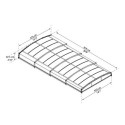 Abri de piscine MAJORCA 8x4m en aluminium et polycarbonate - Palram