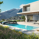 Abri de piscine MAJORCA 8x4m en aluminium et polycarbonate - Palram