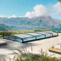 Abri de piscine MAJORCA 8x4m en aluminium et polycarbonate - Palram