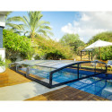 Abri de piscine MAJORCA 8x4m en aluminium et polycarbonate - Palram