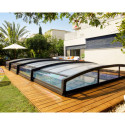 Abri de piscine MAJORCA 8x4m en aluminium et polycarbonate - Palram