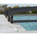 Abri de piscine MAJORCA 8x4m en aluminium et polycarbonate - Palram