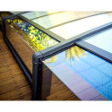 Abri de piscine MAJORCA 8x4m en aluminium et polycarbonate - Palram