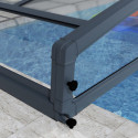 Abri de piscine MAJORCA 8x4m en aluminium et polycarbonate - Palram
