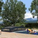Abri de piscine MAJORCA 8x4m en aluminium et polycarbonate - Palram