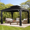 Tonnelle de jardin Messina 298x363cm en aluminium thermolaqué – SOJAG