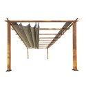 Pergola en aluminium marron clair 350x505cm Florence – PARAGON OUTDOOR
