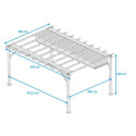 Pergola en aluminium marron clair 350x505cm Florence – PARAGON OUTDOOR
