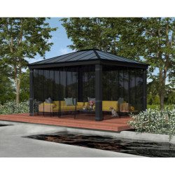 Set de moustiquaires en polyester léger pour pergolas Dallas 4900 de 18m² - PALRAM