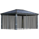 Set de moustiquaires en polyester léger pour pergolas Dallas 4900 de 18m² - PALRAM