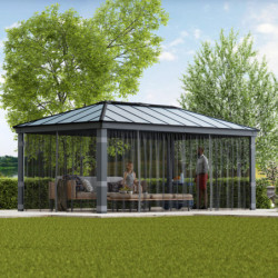 Set de moustiquaires en polyester léger pour pergolas Dallas 6100 de 22m² - PALRAM