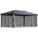 Set de moustiquaires en polyester léger pour pergolas Dallas 6100 de 22m² - PALRAM