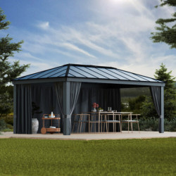Ensemble de rideaux 4 pièces pour pergolas Dallas 6100 de 22m² - PALRAM