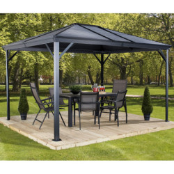 Tonnelle de jardin Ventura 296x296cm en aluminium thermolaqué – SOJAG