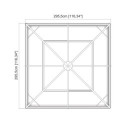 Tonnelle de jardin Ventura 296x296cm en aluminium thermolaqué – SOJAG