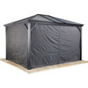 Tonnelle de jardin Ventura 296x296cm en aluminium thermolaqué – SOJAG