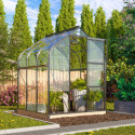 Serre de jardin en alu noir et verre de 3mm - Orion 3800 - Vitavia