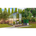 Serre de jardin en alu noir et verre de 3mm - Orion 3800 - Vitavia