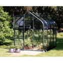 Serre de jardin en alu noir et verre de 3mm - Orion 5000 - Vitavia