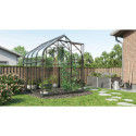 Serre de jardin en alu noir et verre de 3mm - Orion 5000 - Vitavia